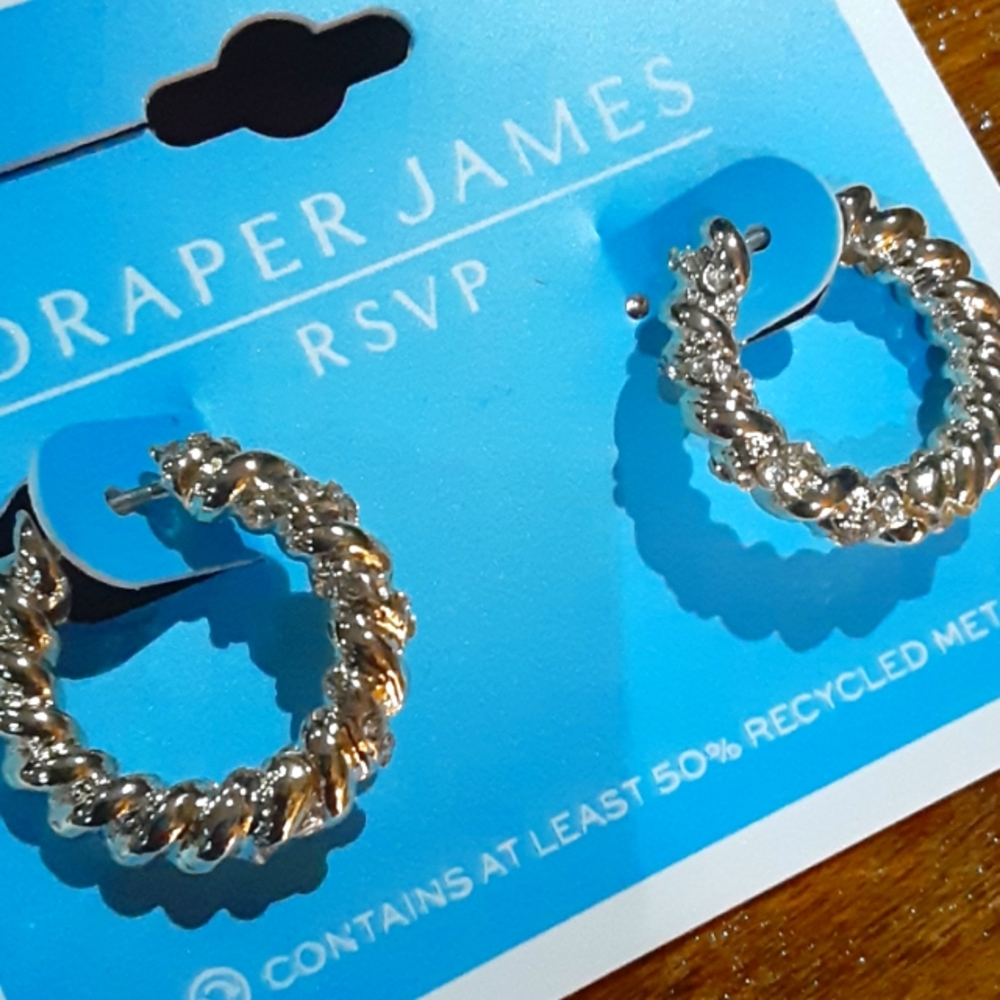 Draper James RSVP gold hoop earrings